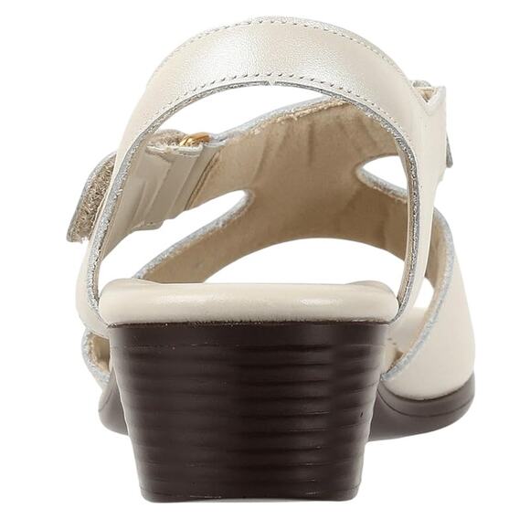 SAS Womens Suntimer Heeled Sandal US 11 Narrow Cream Leather NIB - Picture 3 of 13